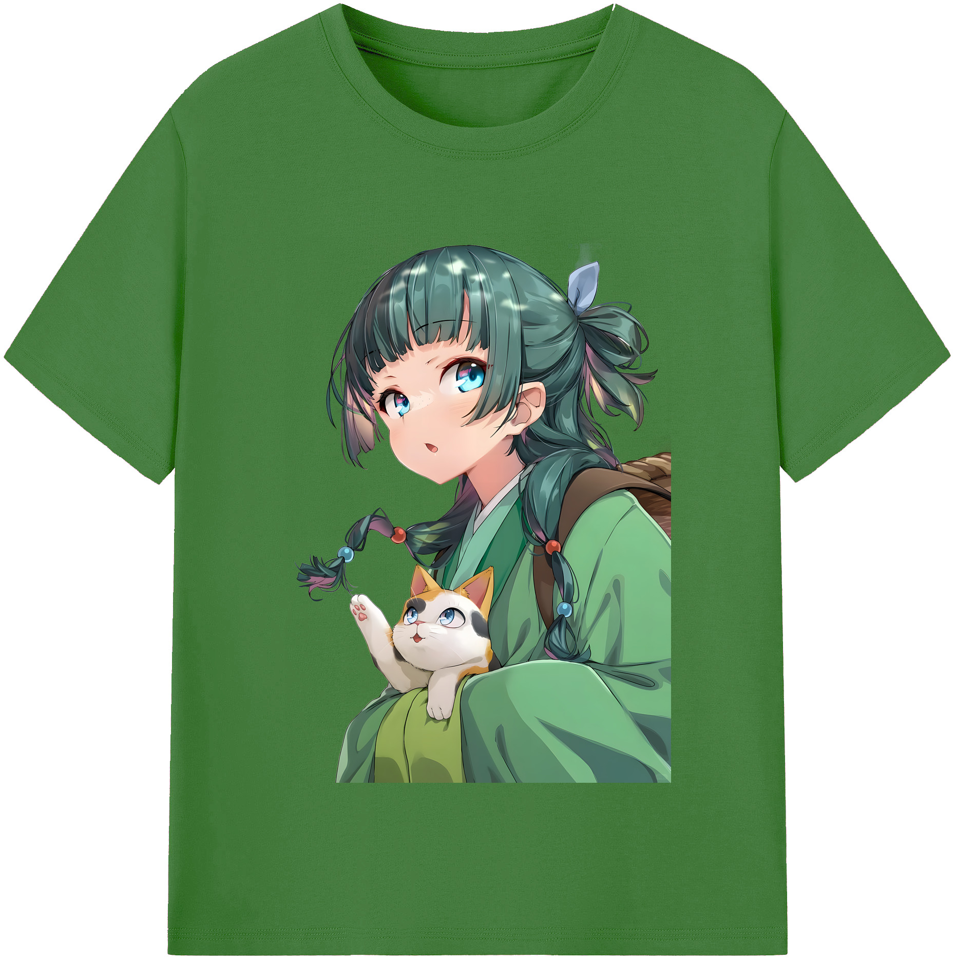 （画像用） 薬屋のひとりごと The Apothecary Diaries レディースカジュアルプリントTシャツ（綿100％）